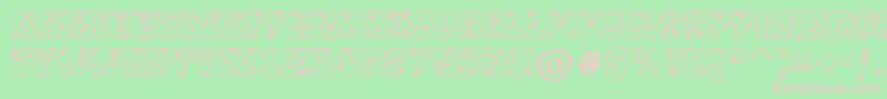 ASimplerspot Font – Pink Fonts on Green Background