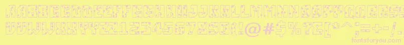 ASimplerspot Font – Pink Fonts on Yellow Background