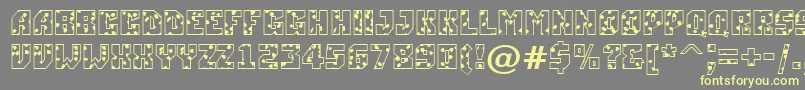 ASimplerspot Font – Yellow Fonts on Gray Background