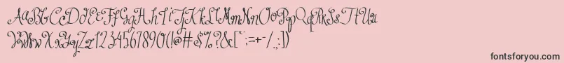 AustieBostDustIntoDiamonds Font – Black Fonts on Pink Background