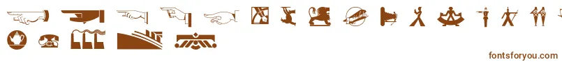 Шрифт Decodingbats1 – коричневые шрифты