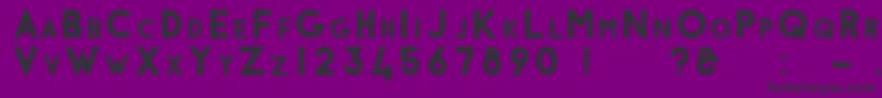 Vulpes Font – Black Fonts on Purple Background