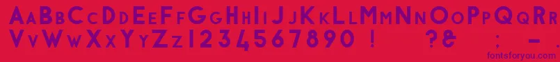 Vulpes Font – Purple Fonts on Red Background