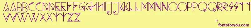 AmboFreeTtfFontByLoosyD4wz0ug Font – Purple Fonts on Yellow Background