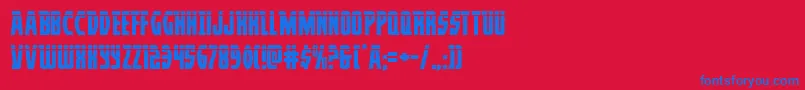 Шрифт Prowlerlas – синие шрифты на красном фоне