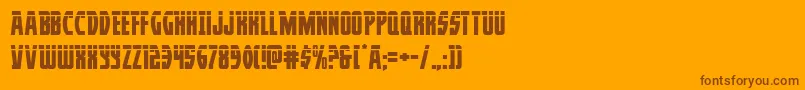 fuente Prowlerlas – Fuentes Marrones Sobre Fondo Naranja