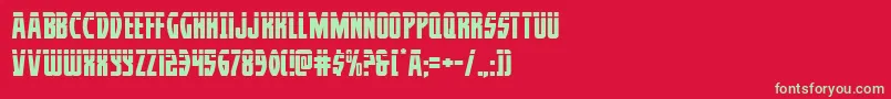 fuente Prowlerlas – Fuentes Verdes Sobre Fondo Rojo