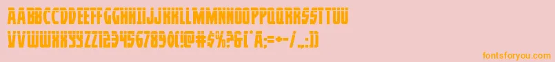 Prowlerlas Font – Orange Fonts on Pink Background