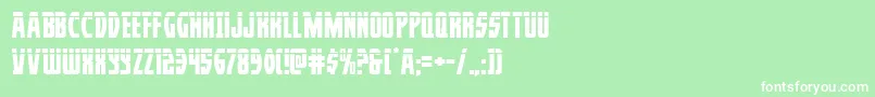 Prowlerlas Font – White Fonts on Green Background