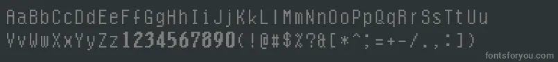 Шрифт Quarlow – серые шрифты на чёрном фоне