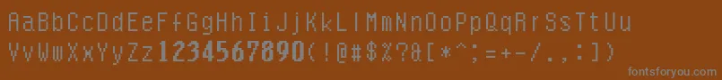 Шрифт Quarlow – серые шрифты на коричневом фоне