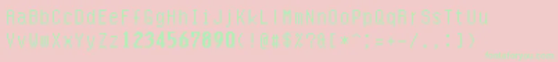 Quarlow Font – Green Fonts on Pink Background