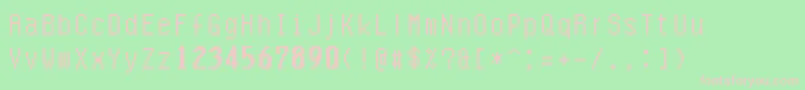 Quarlow Font – Pink Fonts on Green Background