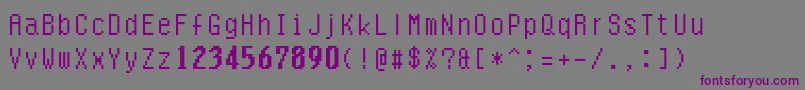 Шрифт Quarlow – фиолетовые шрифты на сером фоне