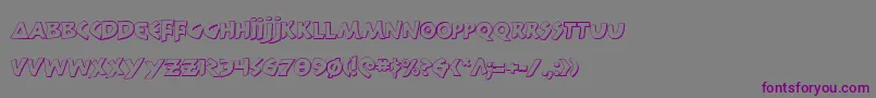 300TrojansShadow Font – Purple Fonts on Gray Background