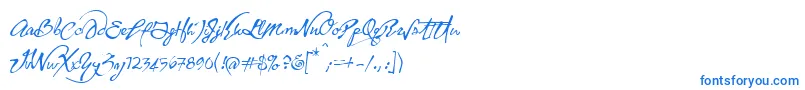 YankeeGhostsBb-Schriftart – Blaue Schriften