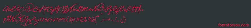 YankeeGhostsBb Font – Red Fonts on Black Background