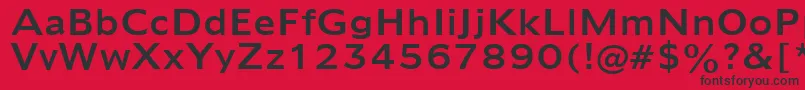 Humanist970Bt Font – Black Fonts on Red Background