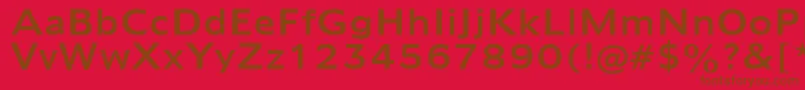 Humanist970Bt Font – Brown Fonts on Red Background