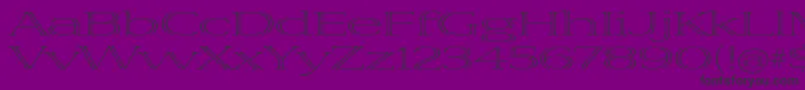 Więcej informacji o czcionce VivastdLightextraextended Czcionka VivastdLightextraextended – czarne czcionki na fioletowym tle