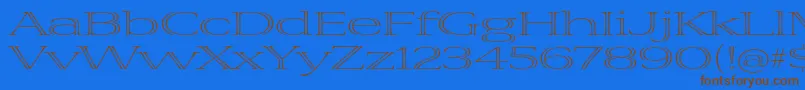 fuente VivastdLightextraextended – Fuentes Marrones Sobre Fondo Azul