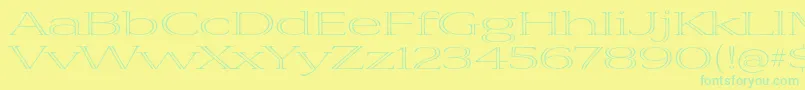 More about VivastdLightextraextended Font VivastdLightextraextended Font – Green Fonts on Yellow Background