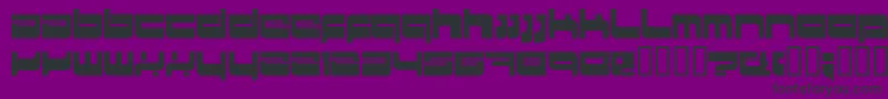 Hkimetro-Schriftart – Schwarze Schriften auf violettem Hintergrund