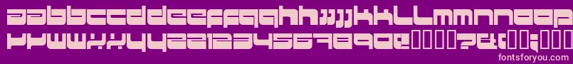 Hkimetro Font – Pink Fonts on Purple Background