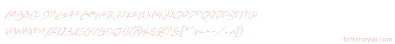 AtlandsketchesbbItal Font – Pink Fonts on White Background