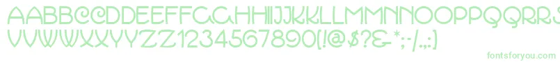 Marchmadnessnf Font – Green Fonts on White Background