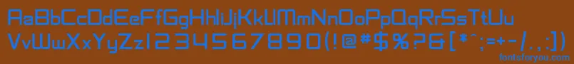 Шрифт SfChaerilidae – синие шрифты на коричневом фоне
