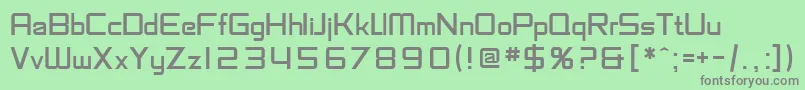 Czcionka SfChaerilidae – szare czcionki na zielonym tle