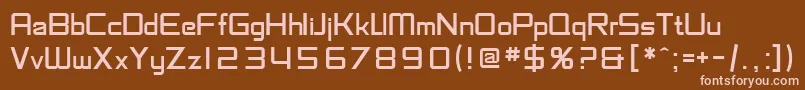 SfChaerilidae Font – Pink Fonts on Brown Background