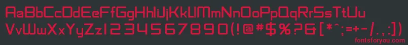 SfChaerilidae Font – Red Fonts on Black Background