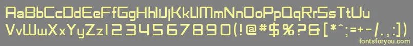 Шрифт SfChaerilidae – жёлтые шрифты на сером фоне