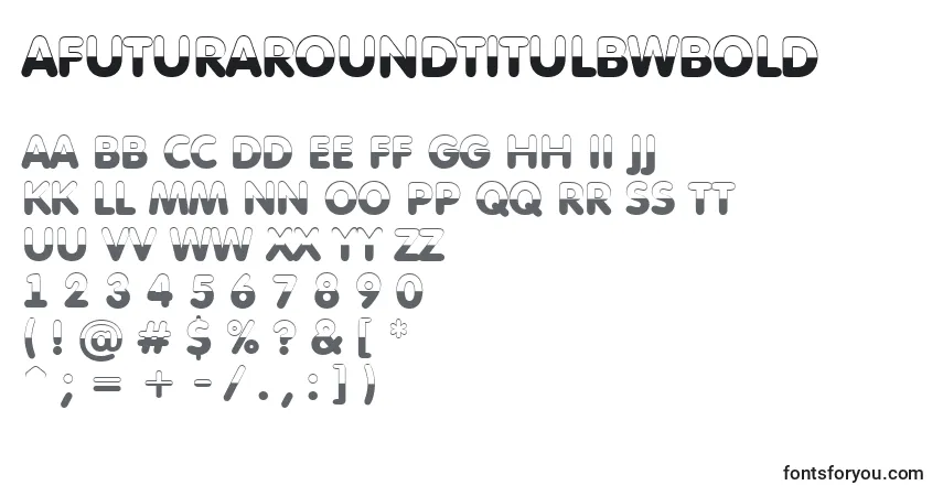 Fuente AFuturaroundtitulbwBold - alfabeto, números, caracteres especiales