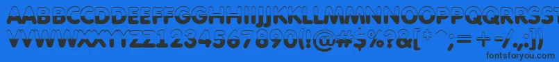 AFuturaroundtitulbwBold Font – Black Fonts on Blue Background