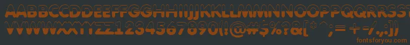 AFuturaroundtitulbwBold Font – Brown Fonts on Black Background