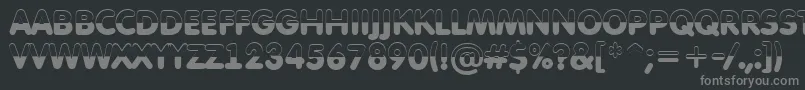 More about AFuturaroundtitulbwBold Font AFuturaroundtitulbwBold Font – Gray Fonts on Black Background