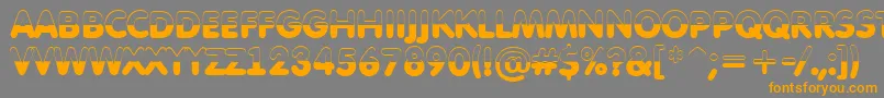 AFuturaroundtitulbwBold Font – Orange Fonts on Gray Background