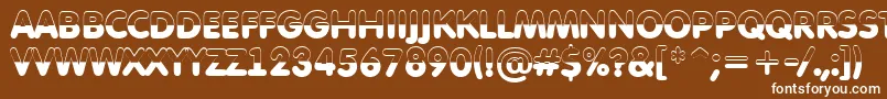 AFuturaroundtitulbwBold Font – White Fonts on Brown Background