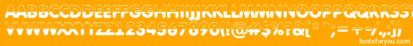 AFuturaroundtitulbwBold Font – White Fonts on Orange Background