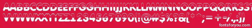 AFuturaroundtitulbwBold Font – White Fonts on Red Background