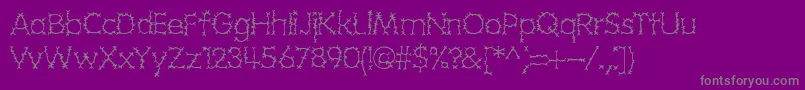 GrotesqueBrk Font – Gray Fonts on Purple Background