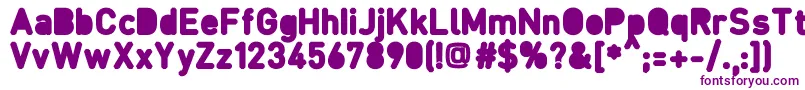 Czcionka Fcraftbd – fioletowe czcionki