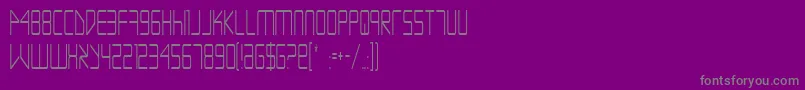 Czcionka EscapeArtistCondensed – szare czcionki na fioletowym tle