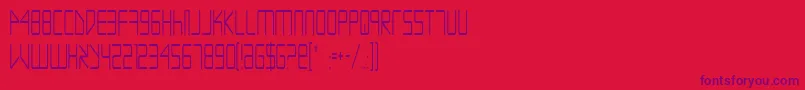 fuente EscapeArtistCondensed – Fuentes Moradas Sobre Fondo Rojo