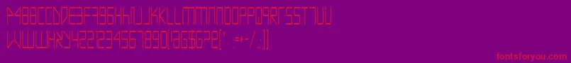 Police EscapeArtistCondensed – polices rouges sur fond violet