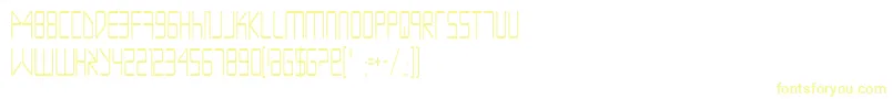 フォントEscapeArtistCondensed – 黄色のフォント
