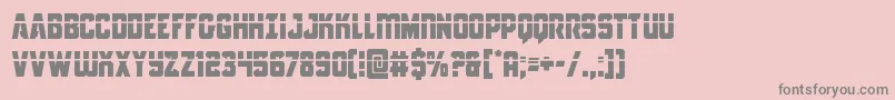 Antilleslaser-Schriftart – Graue Schriften auf rosa Hintergrund